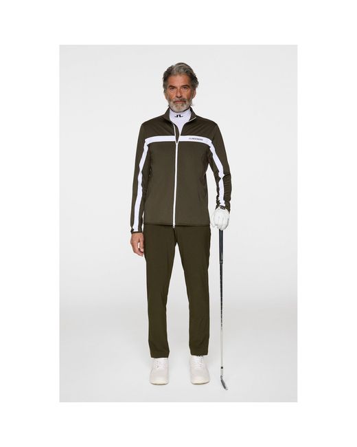 J.Lindeberg Green Jarvis Mid Layer Pullover for men