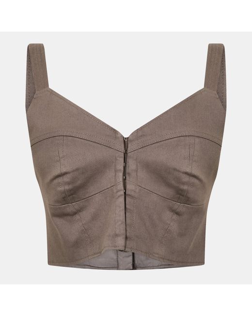 Represent Gray Rep Ranger Crop Top