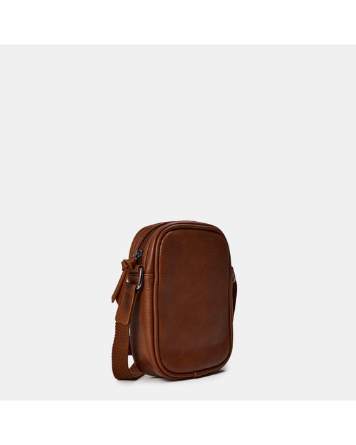 Ted Baker Brown Striped Flight Cross Body Bag for men