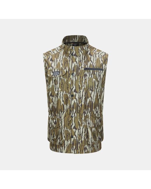Diem Green Camo Multi Pocket Dwr Performance Training Gilet for men