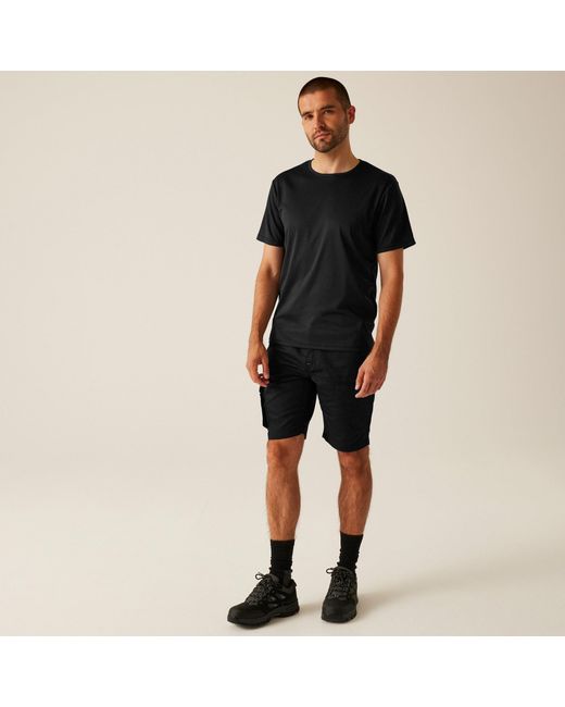 Regatta Black Heroic Cargo Shorts for men