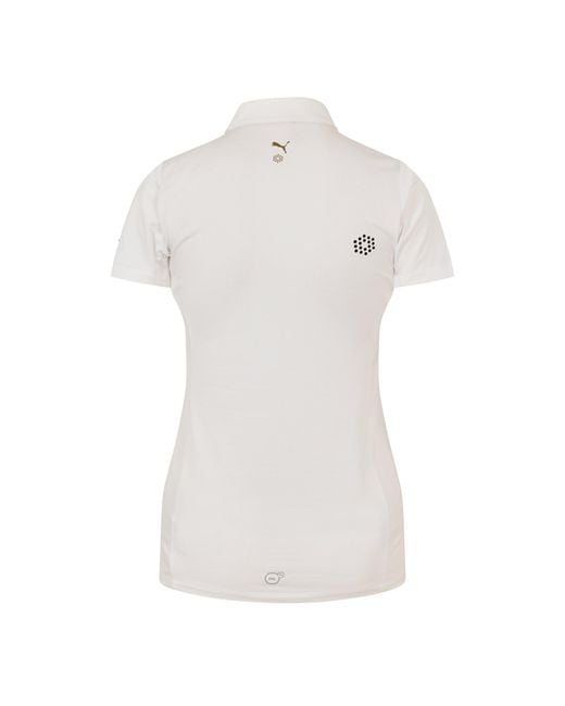 PUMA White (14) Golf Tech Polo