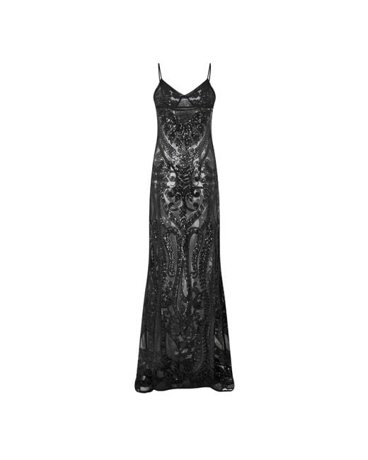 Norma Kamali Black Nk Sqn Slip Gown Ld54