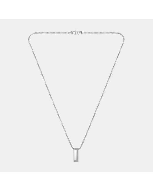 Boss Metallic Gents Stainless Steel Candor Necklace for men
