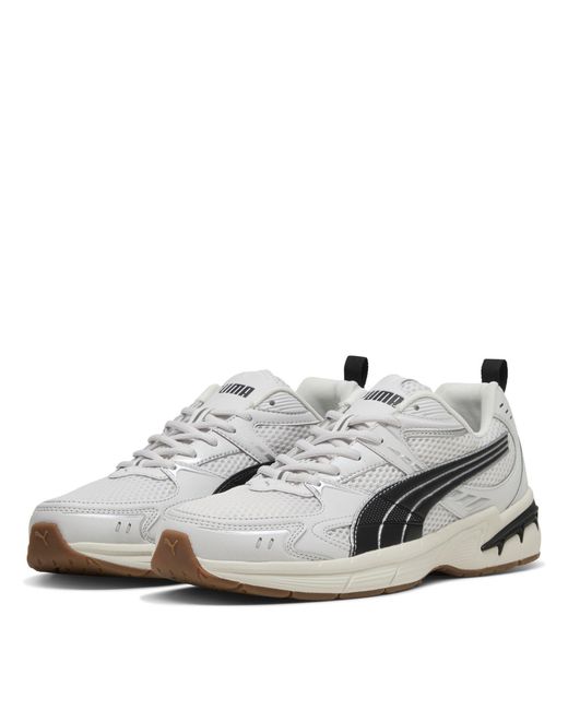 PUMA White Milenio Tech Low-Top Trainers