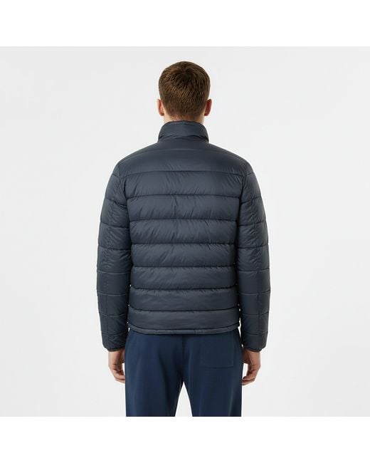 Jack Wills Blue Kershaw Lightweight Long Sleeve Short Puffer Jacket for men