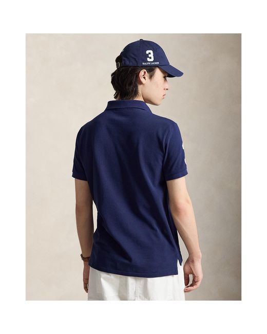 Polo Ralph Lauren Blue Short Sleeve Polo Shirt for men