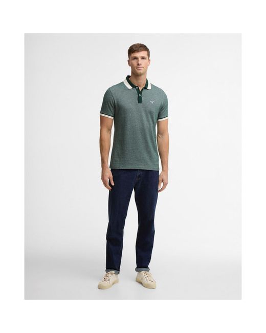Barbour Green Helwith Polo Shirt for men
