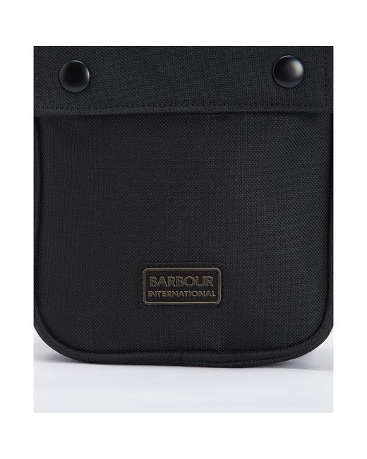 Barbour Black Knockhill Essential Crossbody Bag for men