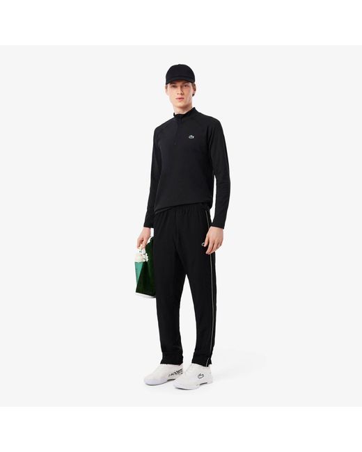 Lacoste Black Long Sleeve Performance T-Shirt for men