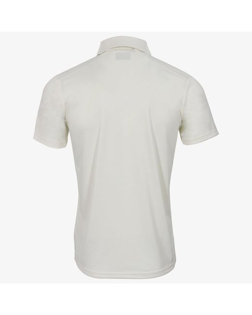 Shrey White Cricket Performance Playing Shirt Short Sleeve for men