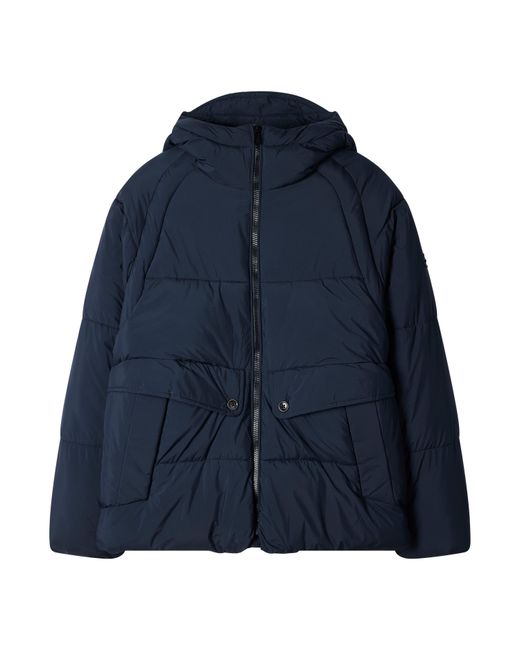 Paul Smith Blue Down Raglan Medium Puffer Jacket for men
