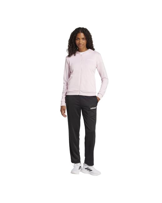 Adidas White Linear Full Tracksuit