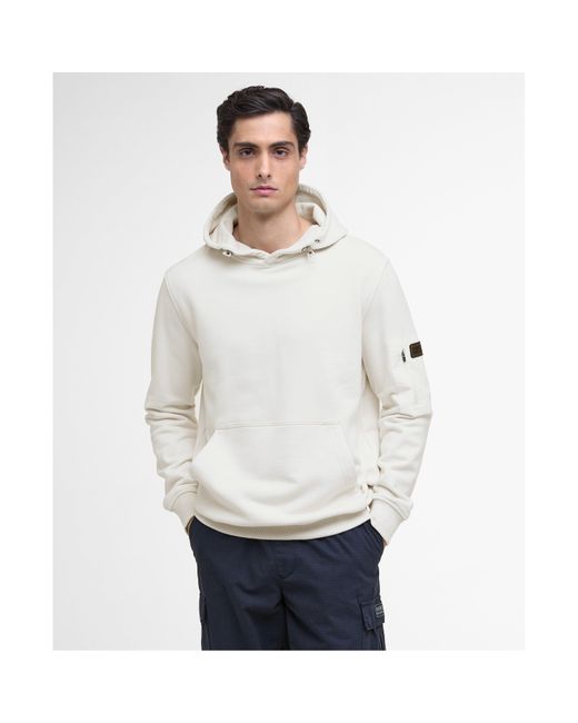 Barbour White Ewan Hoodie for men
