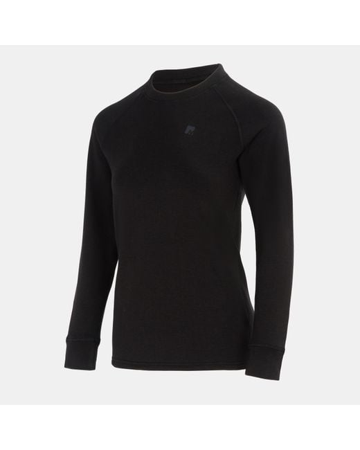 Nevica Black Chamonix Long Sleeve Slim Fit Baselayer Top
