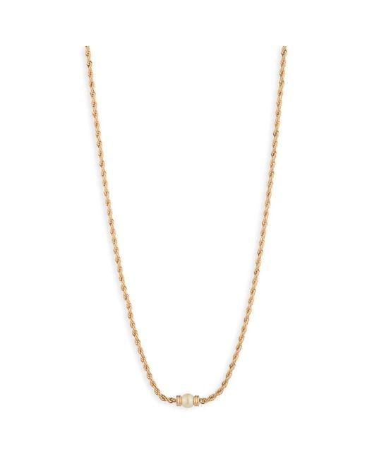 Ralph Lauren Metallic Lauren Ralph Lauren & Pearl Rope Necklace