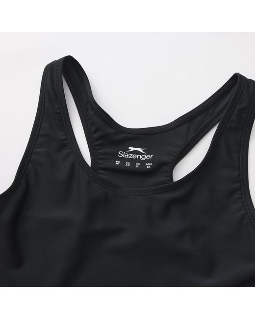 Slazenger 1881 Black Racer Back Lycra Xtra Life Swimsuit Ladies