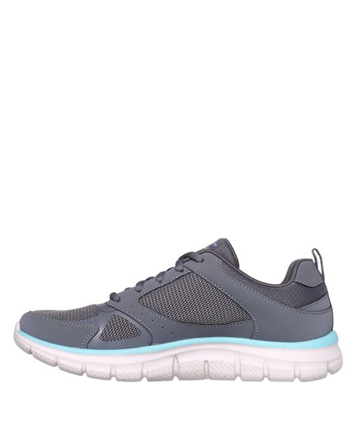 Skechers Gray Track Casual Low-Top Trainers