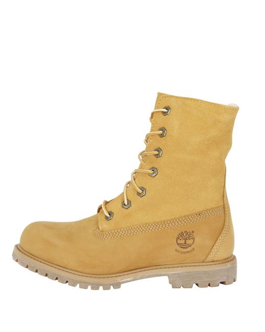 Timberland Brown Authentic Mid Warm Lined