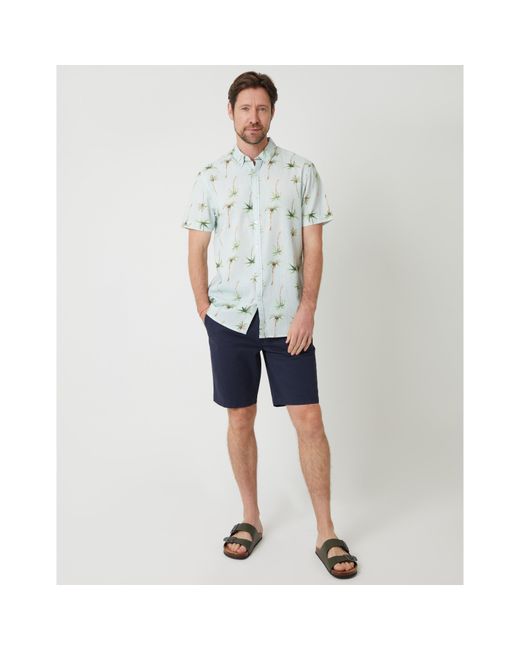 Saltwell Gray Short-Sleeve Oxford Shirt for men