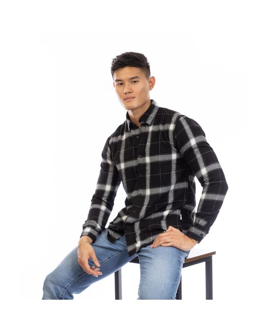Peter Werth Black W Haslam Long Sleeve Plain Shirt for men