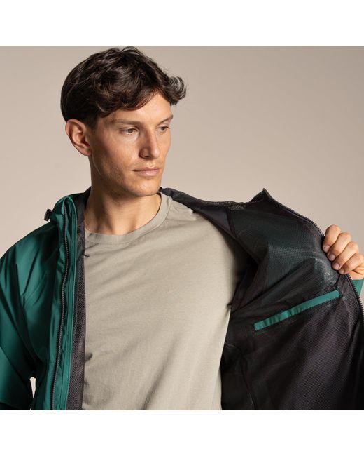 Craghoppers Green Osuna Waterproof Shell Jacket for men