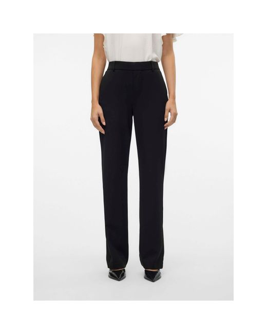 Vero Moda Black Straight Tailored Trousers