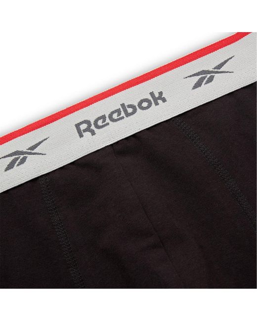 Reebok Black 3 Pack Boxer Short Ovett for men