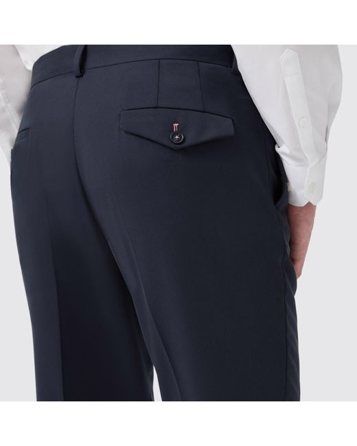 Twisted Tailor Blue Ellroy Tailored Fit Trouser for men