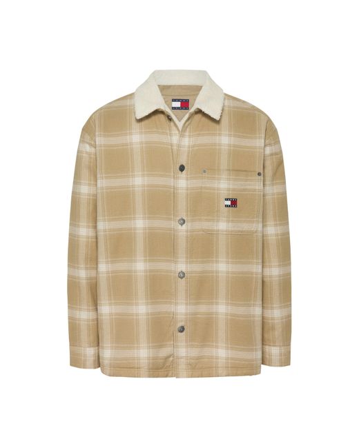 Tommy Hilfiger Natural Check Teddy Overshirt for men