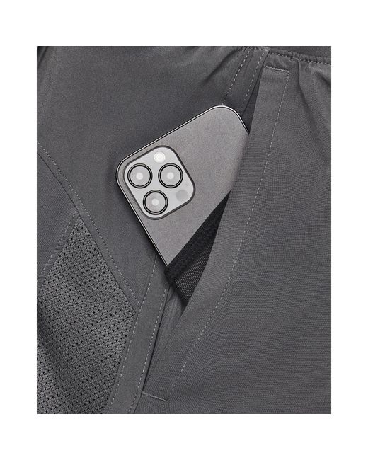 Under Armour Gray Ua Launch 5In Shorts for men