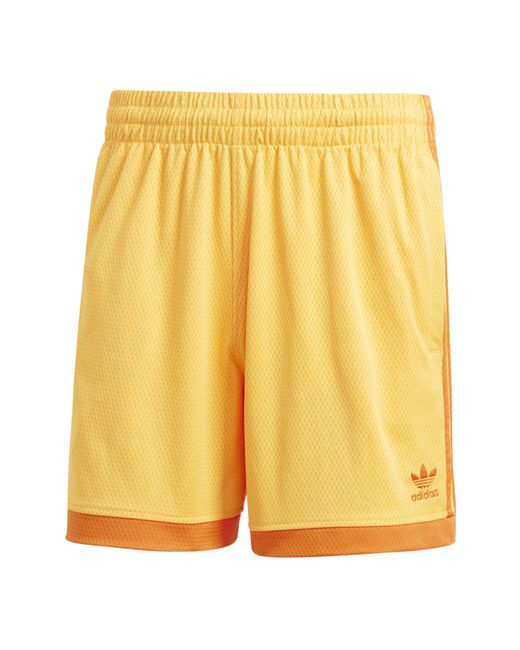 Adidas Originals Yellow Mockeylet Short Woven Tracksuit Shorts for men
