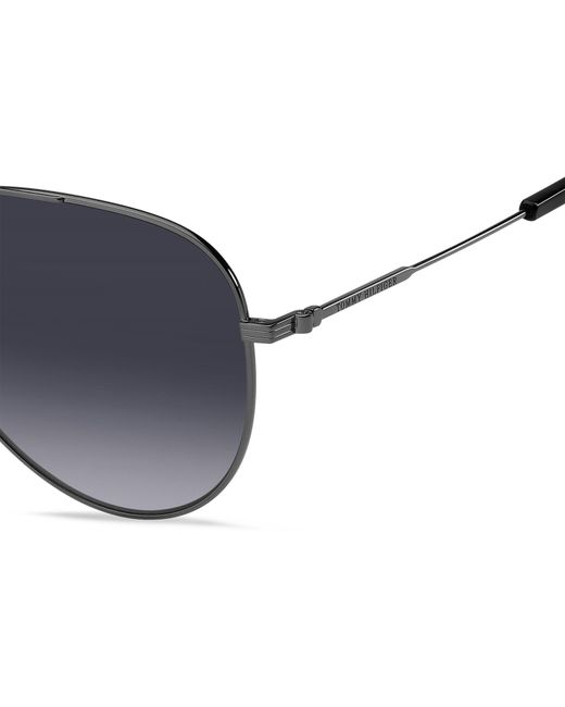 Tommy Hilfiger Blue Pilot Aviator Sunglasses for men