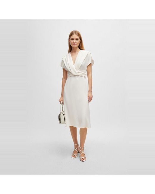 Boss White Debasa2 T-Shirt Dress