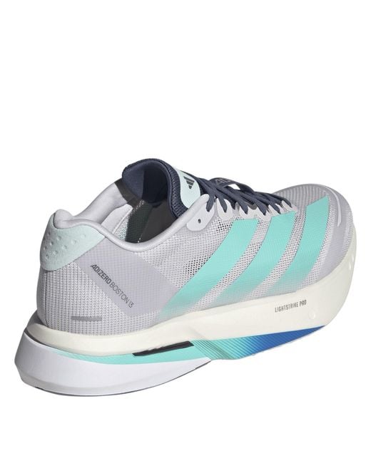 Adidas Blue Adizero Boston 13 Road Running Shoes for men