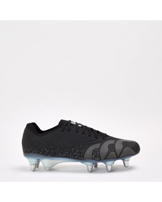 Canterbury Black Stampede Groundbreak Elite Soft Ground Rugby Boots for men