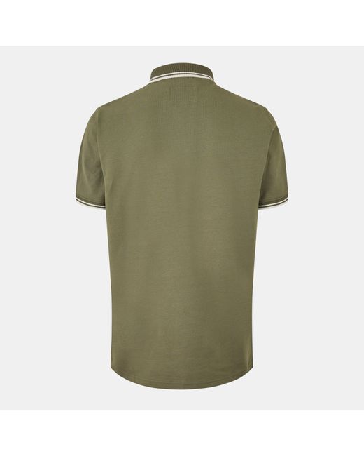 Jack Wills Green Edgeware Tipped Polo for men