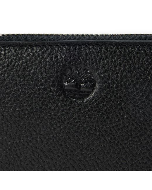Timberland Black Squared Zipped Billfold Wallet