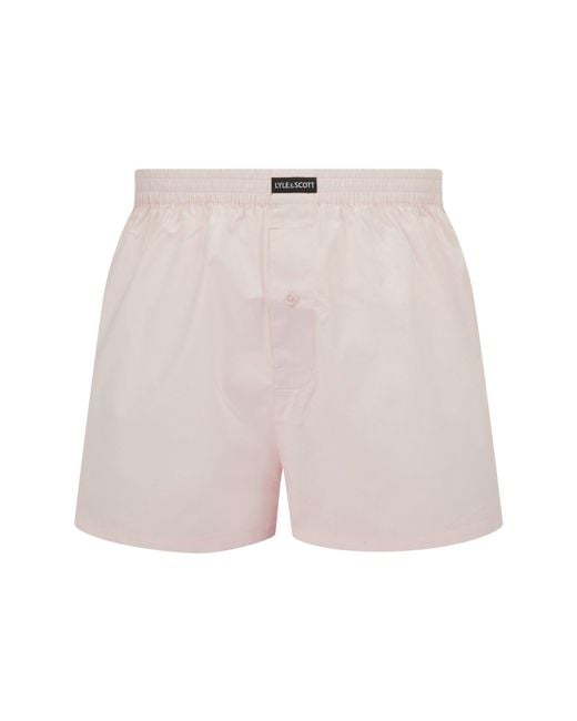 Lyle & Scott Blue Woven Boxer Trunk Underwear for men