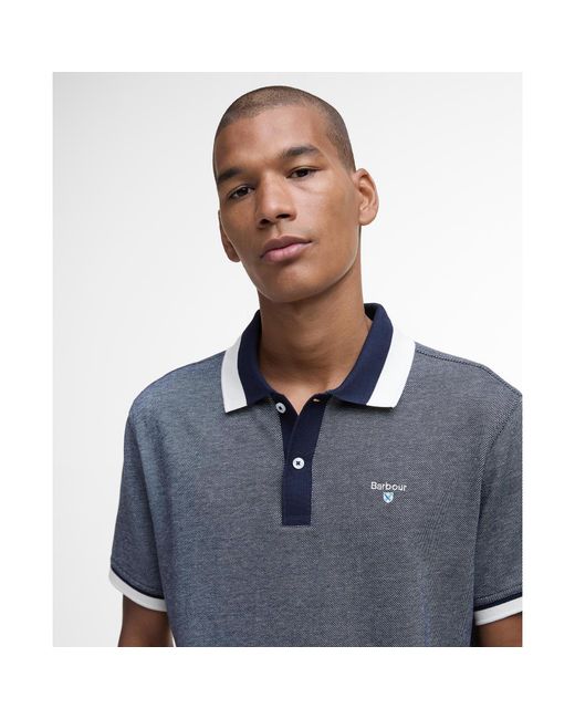 Barbour Gray Helwith Polo Shirt for men