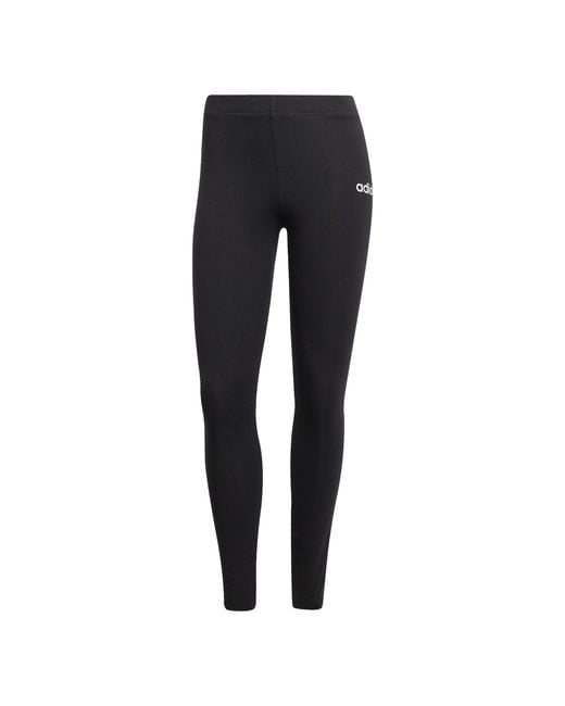 Adidas Black Essentials 3 Stripe Leggings