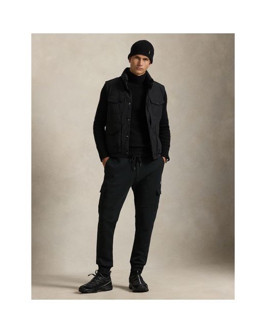 Polo Ralph Lauren Black Tech Cargo Joggers for men