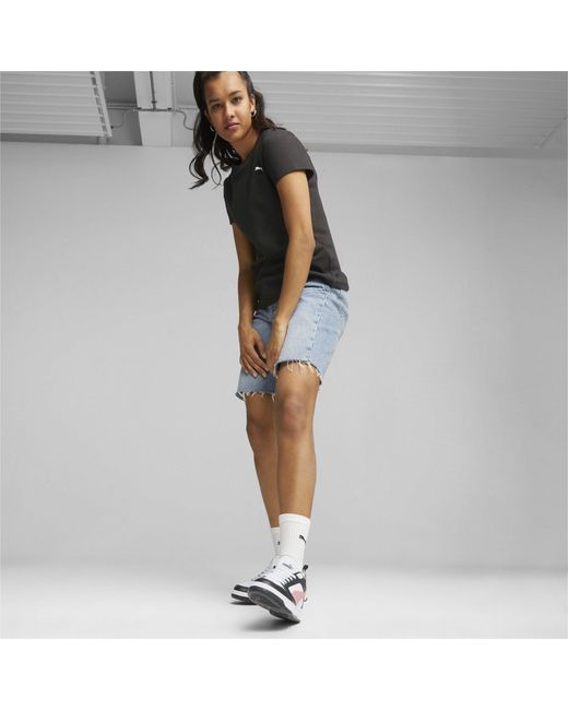 PUMA White Rebound Low-Top Trainers