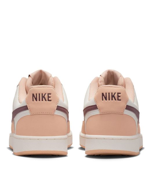 Nike Pink Court Vision Low Next Nature Trainers