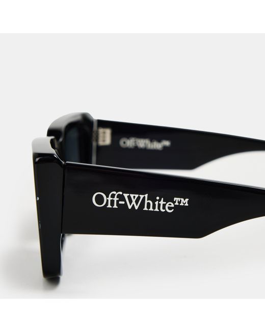 Off-White c/o Virgil Abloh Black Geometric Square Sunglasses