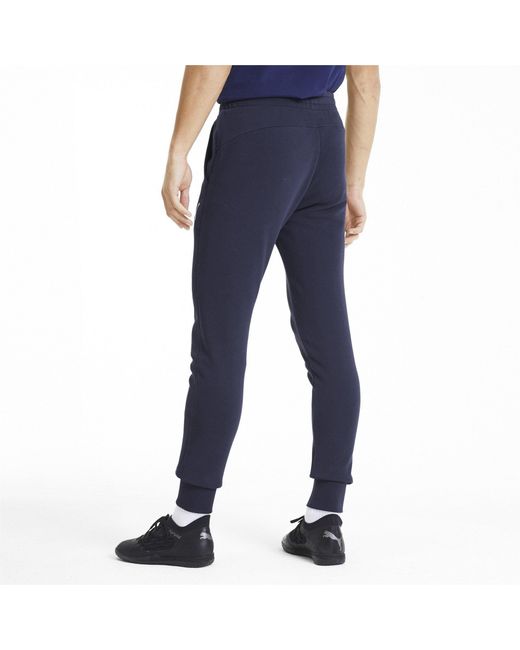 PUMA Blue Teamgoal 23 Closed Hem Jersey Joggers for men