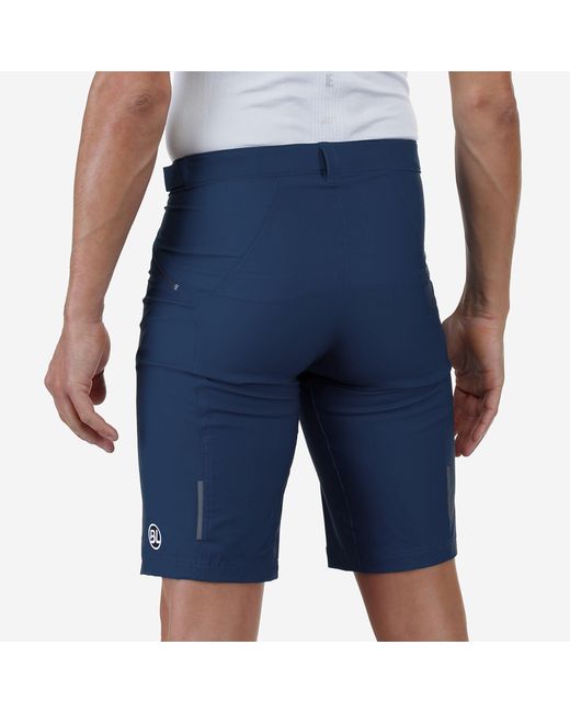 Bicycle Line Blue Ostiglia 2 Baggy Upf 50+ Knee Length Zip Pockets Mtb Shorts for men