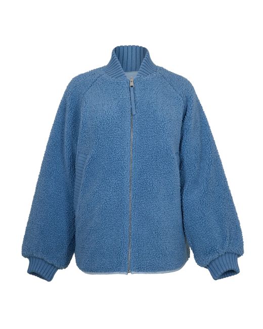 Varley Blue Serina Reversible Quilt Jacket