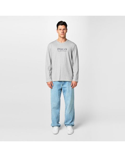 Polo Ralph Lauren Gray Box Logo T-Shirt for men
