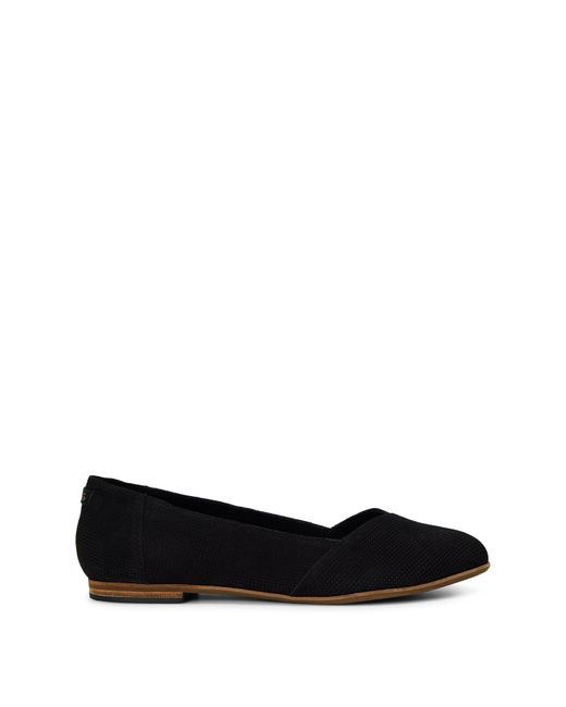 TOMS Black Julie Flat Ladies